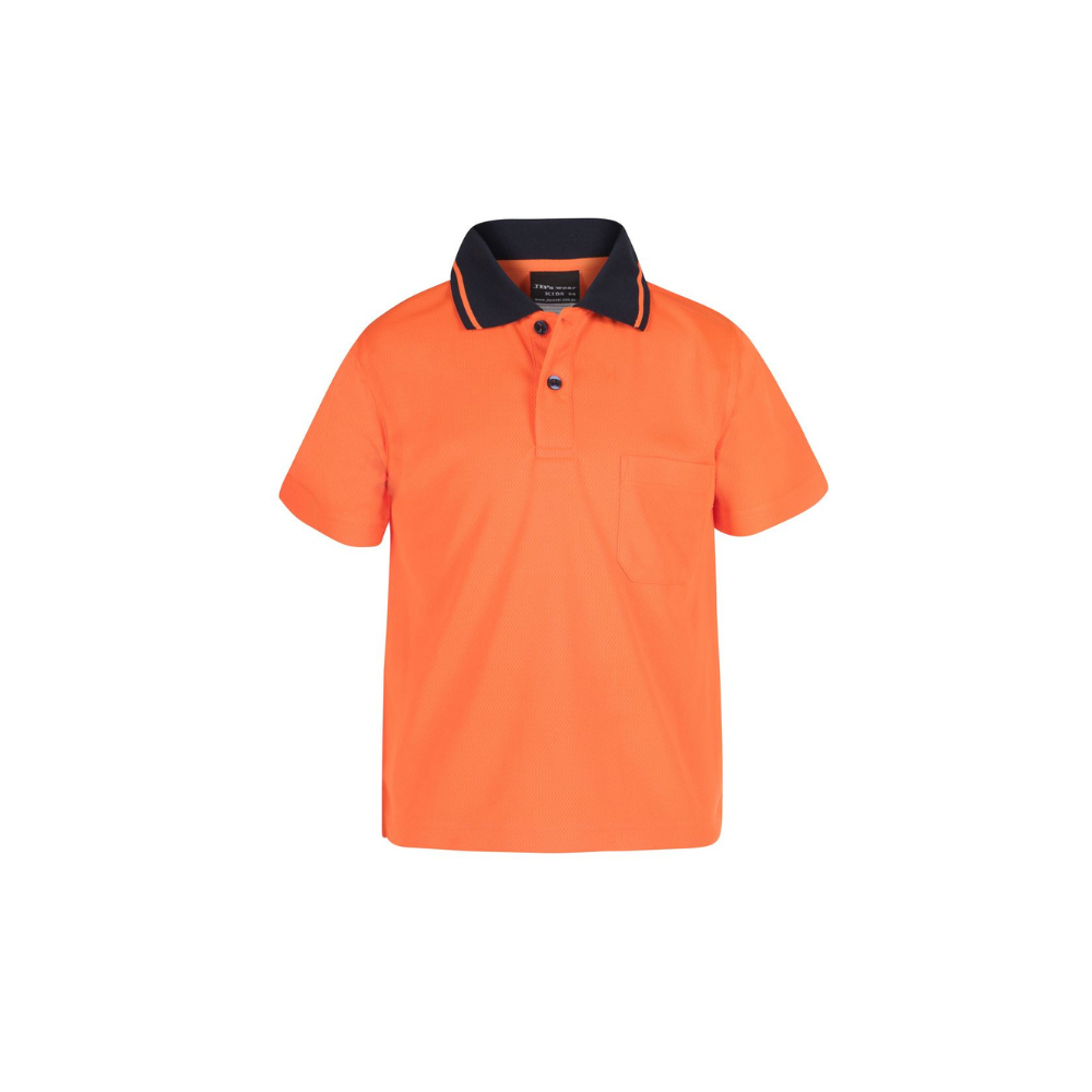 JB's Kids Hi Vis Traditional Polo 6HVNC