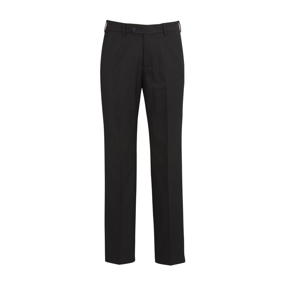 Biz Corporates Cool Stretch Mens Flat Front Pant (Regular) 70112R in Black