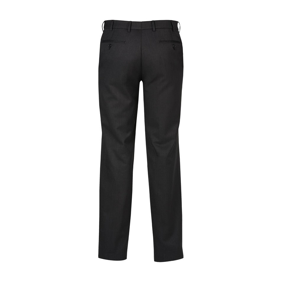 Biz Corporates Cool Stretch Mens Flat Front Pant (Regular) 70112R in Black, view 2