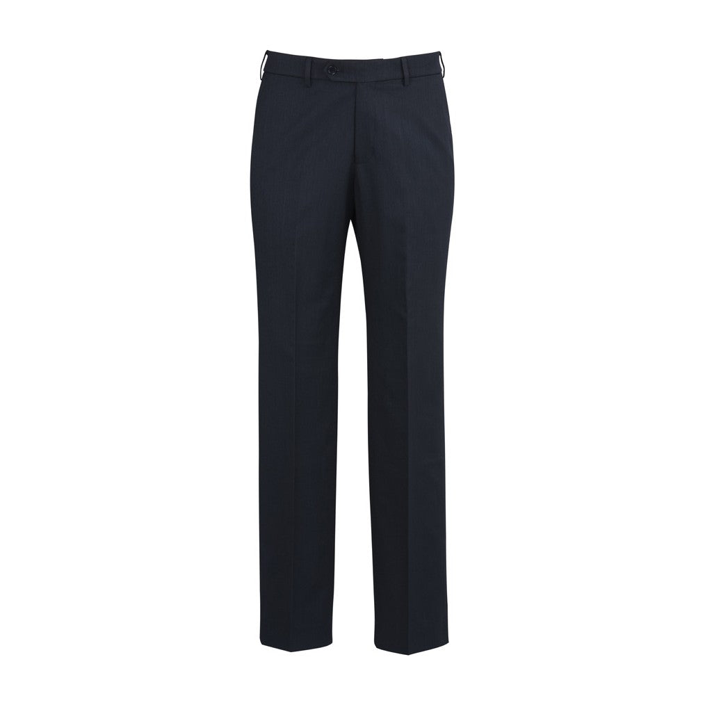 Biz Corporates Cool Stretch Mens Flat Front Pant (Regular) 70112R in Navy