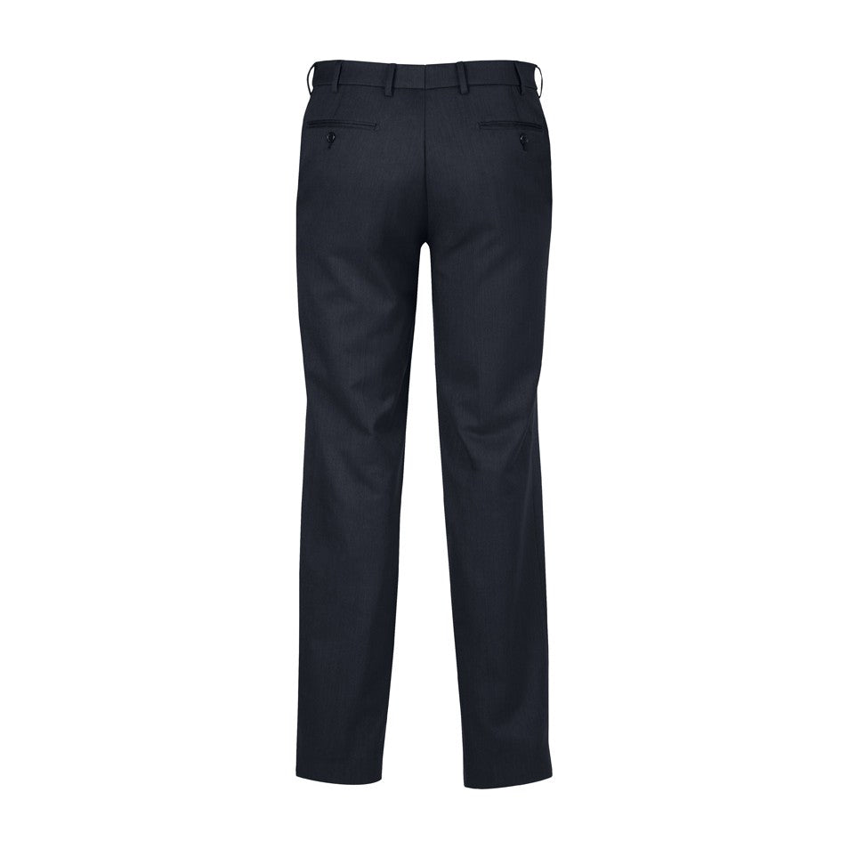 Biz Corporates Cool Stretch Mens Flat Front Pant (Stout) 70112S in Navy, view 2