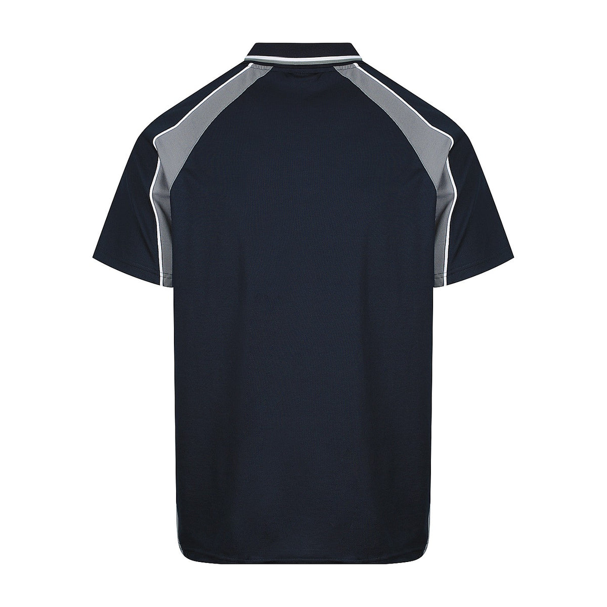 Aussie Pacific Panorama Mens Polo 1309 in Navy/Ashe/White, back view