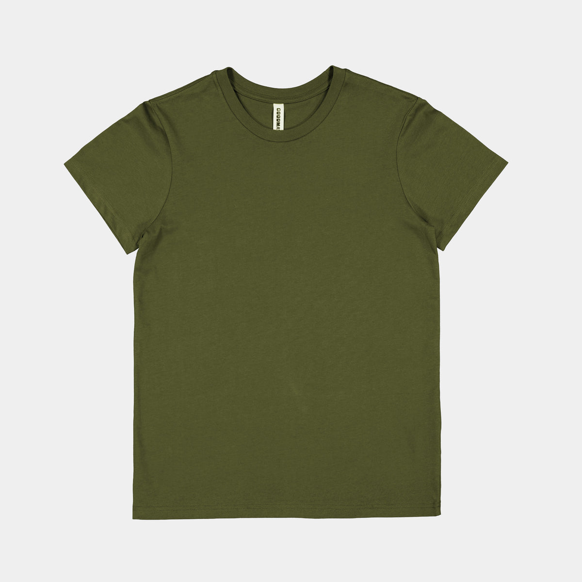 GOODMATES Womens Basis Short Sleeve Tee X1001W in Army