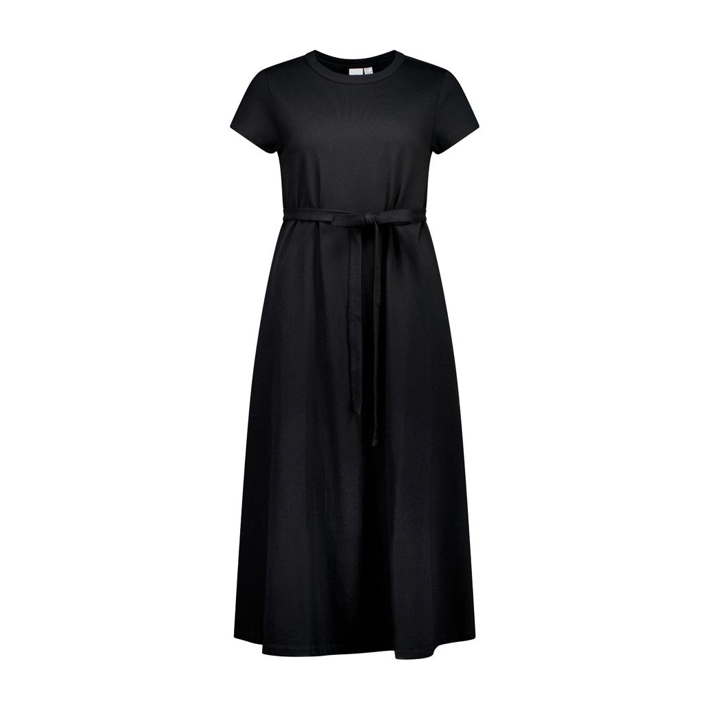 Biz Grace Womens T-Shirt Midi Dress BBS2605L in Black