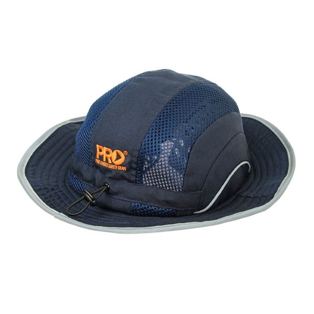 PRO Choice Bump Cap Wide Brim with Chin Strap - Navy