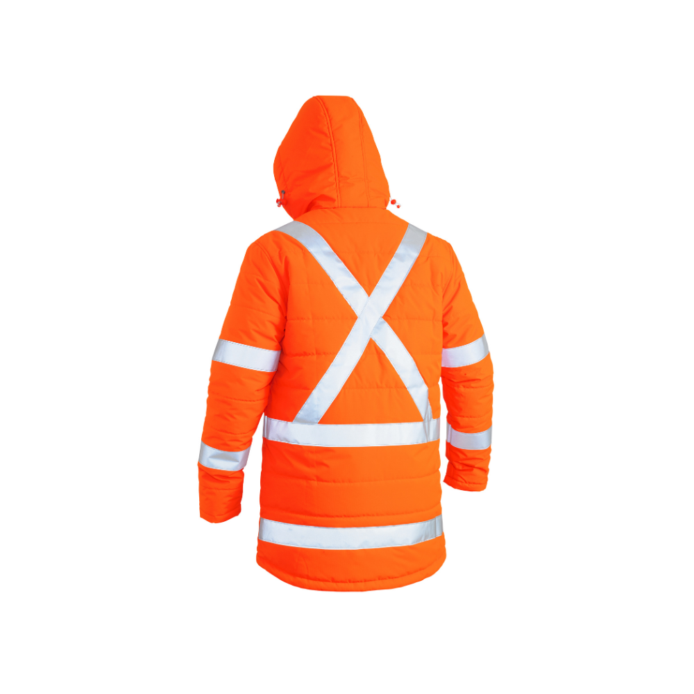 Bisley Taped Hi Vis Puffer Jacket with X-Back BJ6379XT