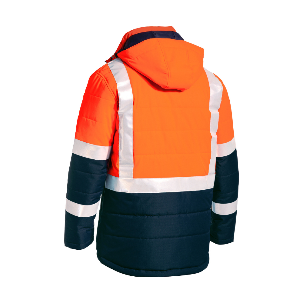 Bisley Unisex Taped Hi Vis Puffer Jacket BJ6929HT