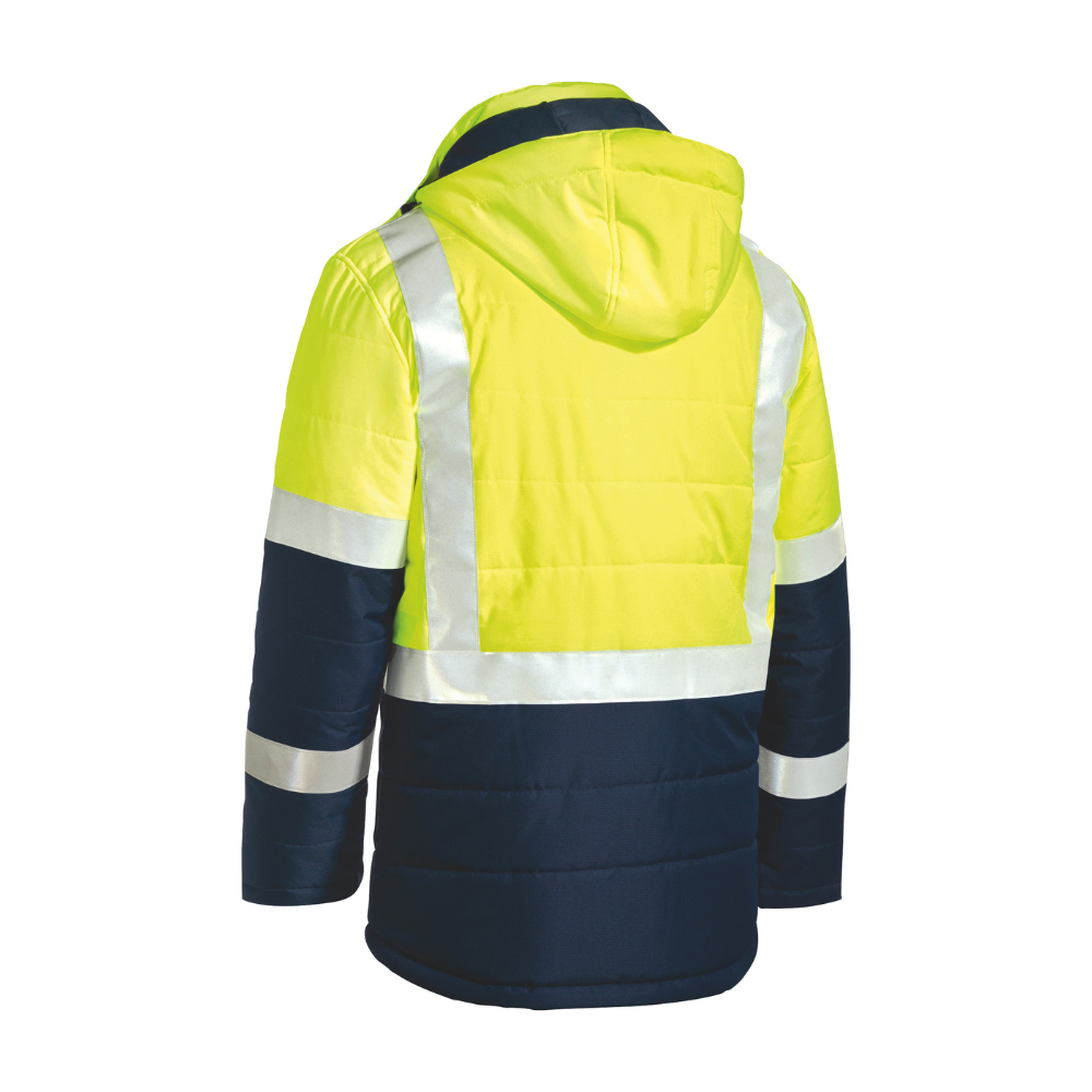 Bisley Unisex Taped Hi Vis Puffer Jacket BJ6929HT