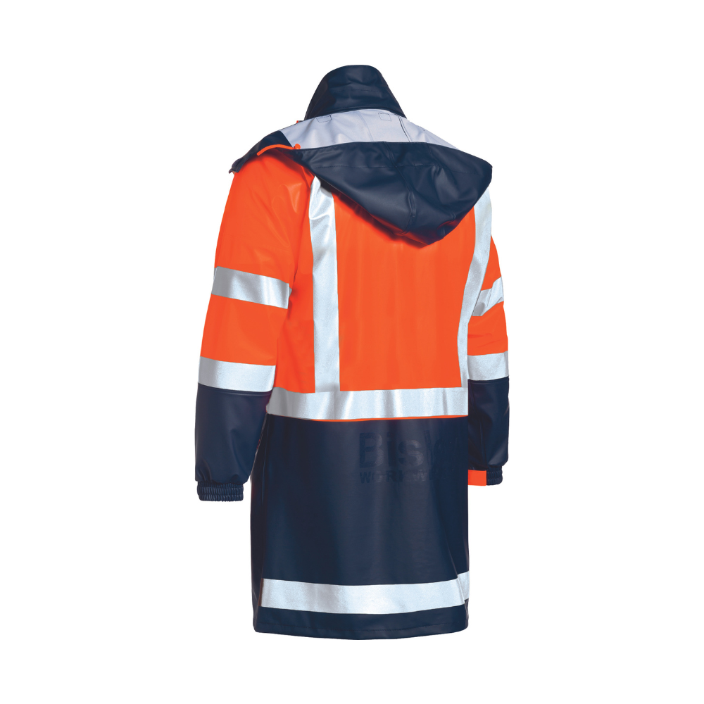 Bisley Taped Hi Vis Stretch PU Rain Coat BJ6935HT