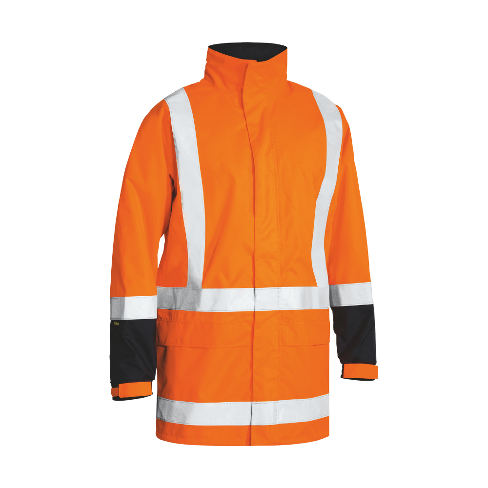 Bisley Unisex Taped Hi Vis Rain Shell Jacket BJ6967T