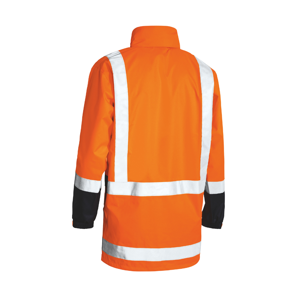 Bisley Unisex Taped Hi Vis Rain Shell Jacket BJ6967T