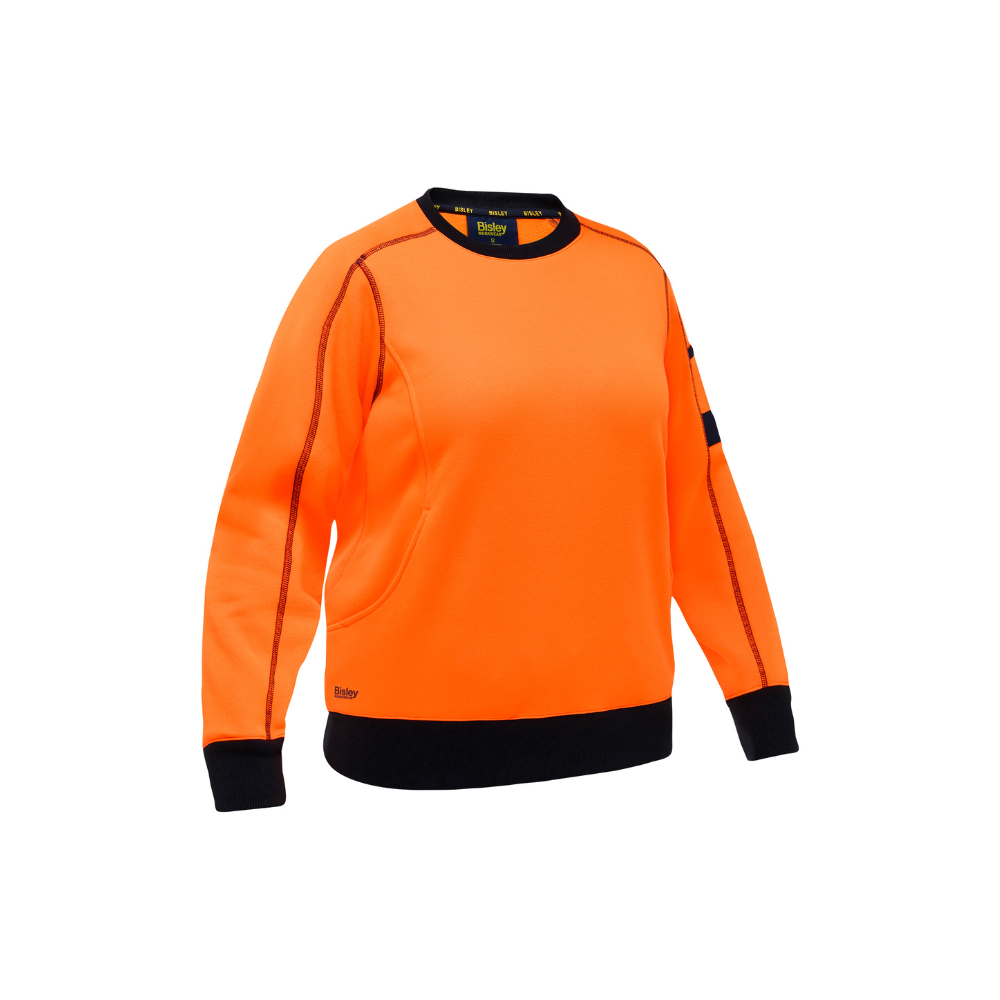 Bisley Womens Work Fleece Crew Neck Jumper BKL6722