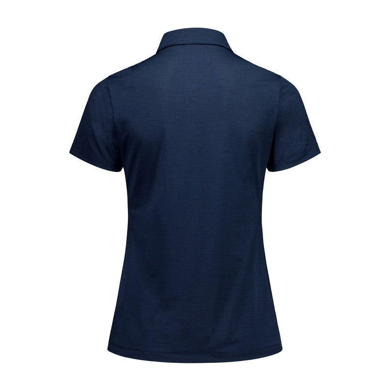 Biz Phoenix Womens Short Sleeve Polo BP2610LS in Navy, view 2