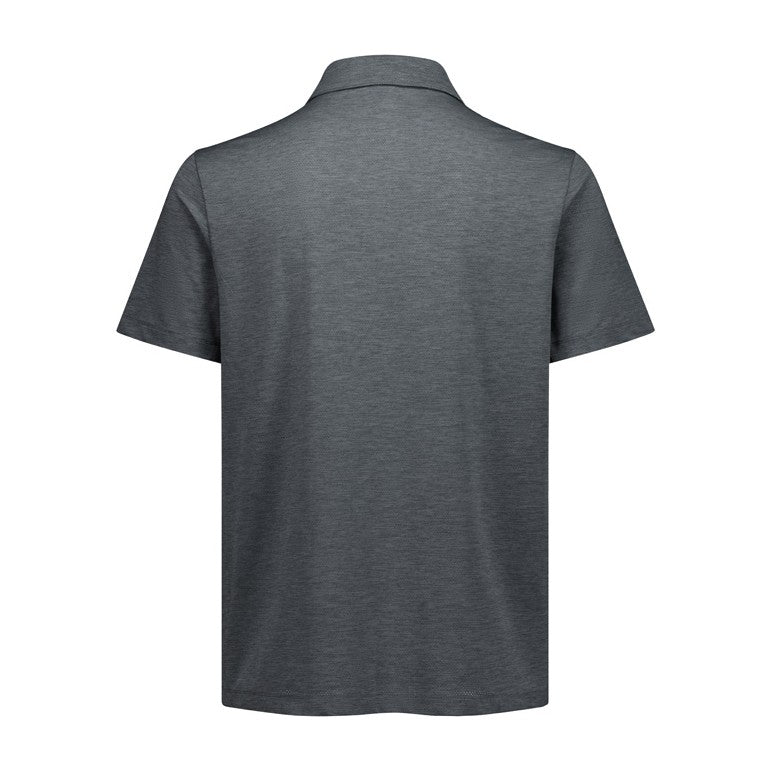 Biz Phoenix Mens Short Sleeve Polo BP2610MS in Charcoal Marle, view 2