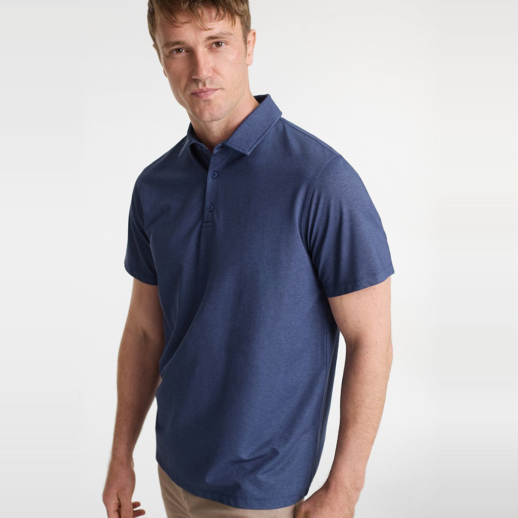 Biz Venture Mens Short Sleeve Polo BP2616MS, worn by model