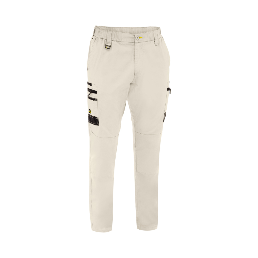 Bisley Mens Flx & Move Stretch Canvas Elastic Waist Cargo Pants BPC6338