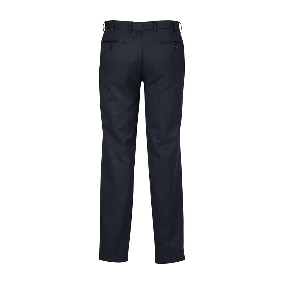 Biz Classic Mens Flat Pant BS29210 in Navy, view 2
