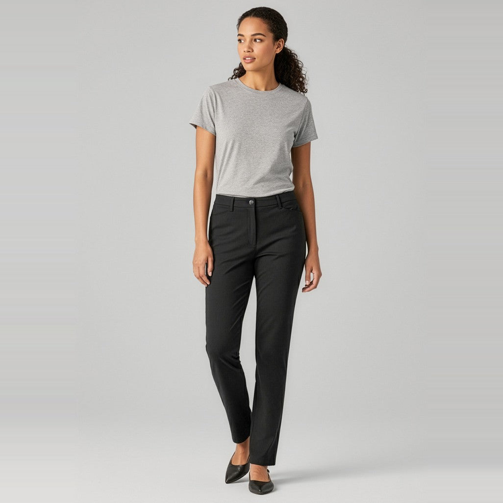 Biz Venture Womens Pant BS423L, worn by model