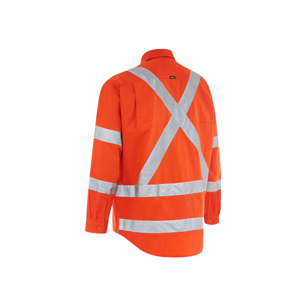 Bisley X-Taped Biomotion Hi Vis Cool Lightweight Drill Shirt BS6166XT