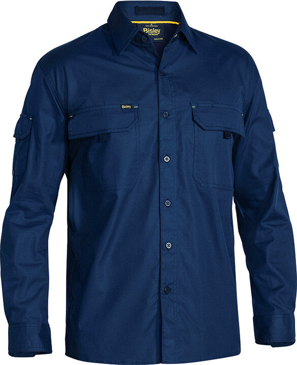 Bisley Mens X-Airflow Ripstop Long Sleeve Shirt BS6414 CLEARANCE
