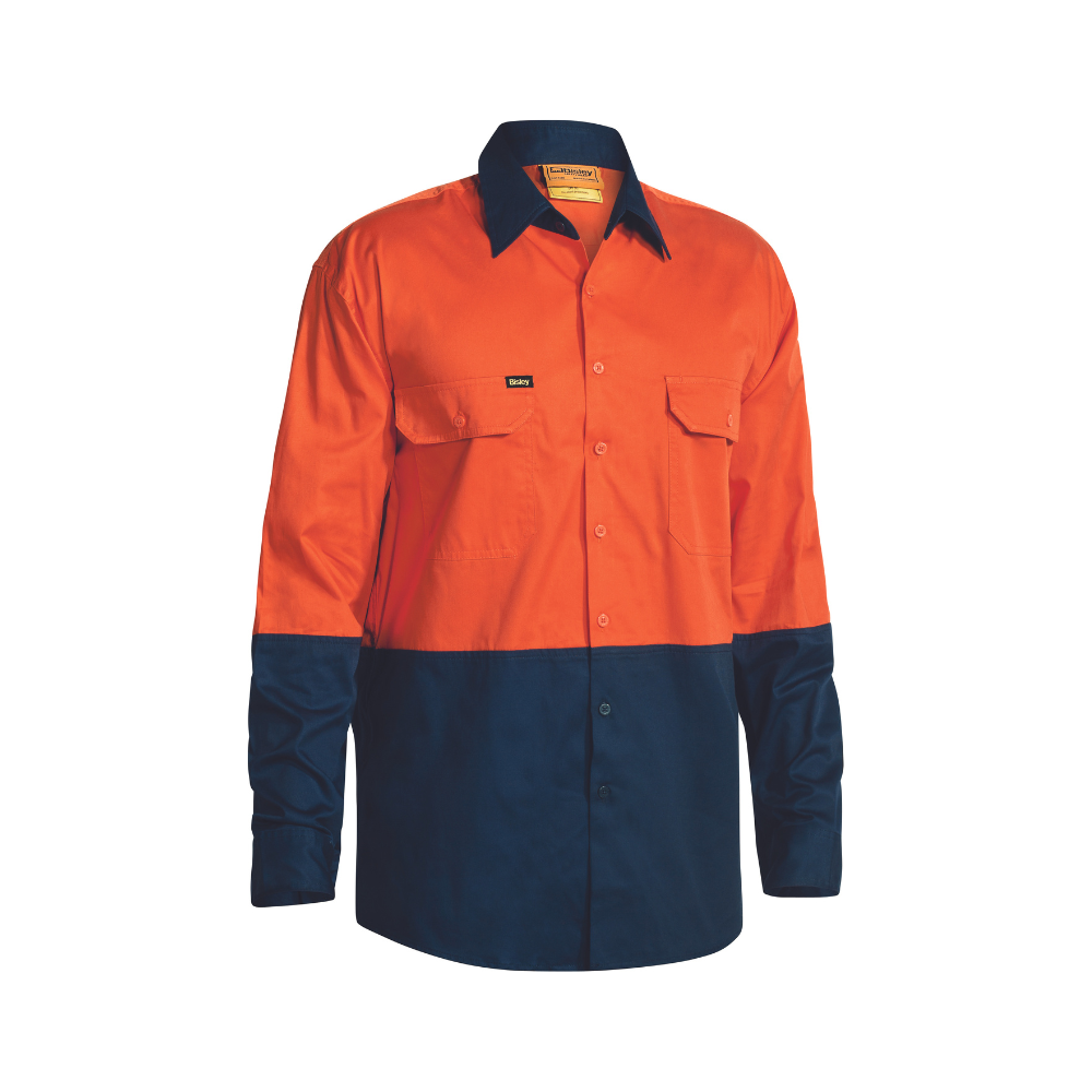 Bisley Hi Vis Cool Lightweight Drill Shirt BS6895