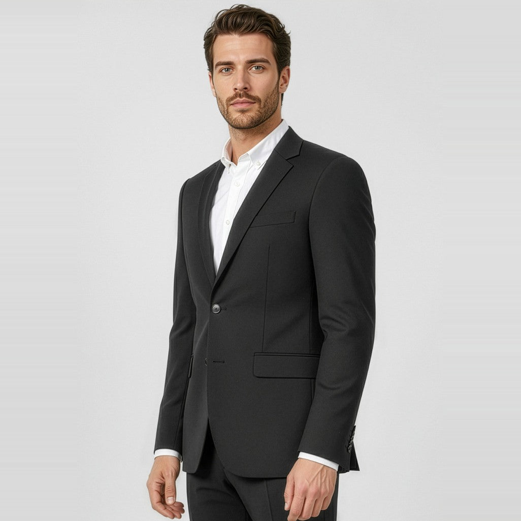 Biz Classic Mens Jacket BS722M in Black, worn by model