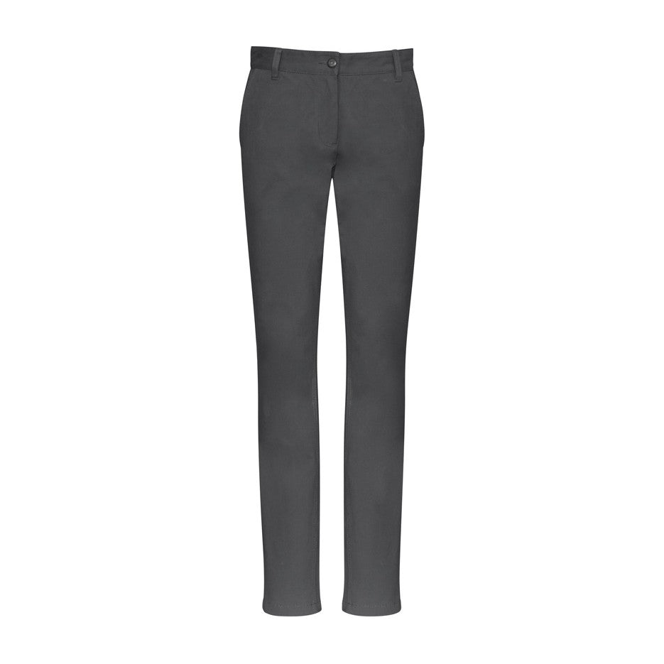 Biz Lawson Womens Chino Pant BS724L in Grey
