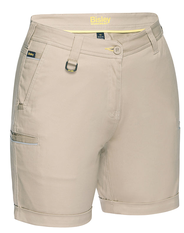 Bisley Womens Stretch Cotton Shorts BSHL1015