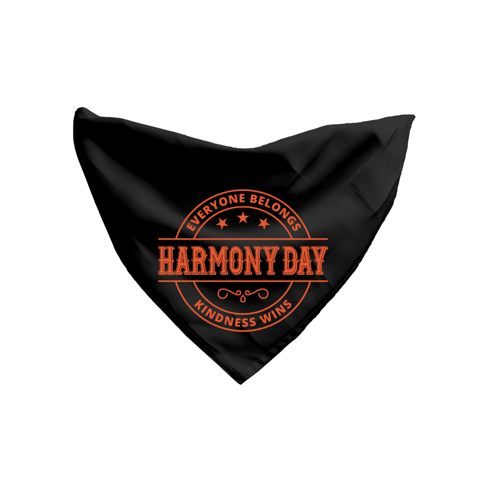 Harmony Day Harmony Western on Black Bandana