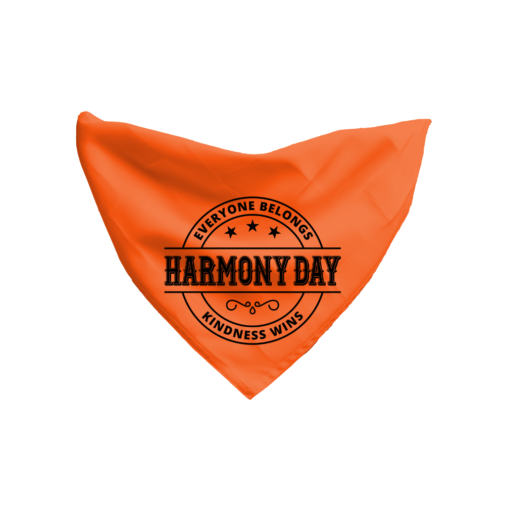 Harmony Day Harmony Western on Orange Bandana