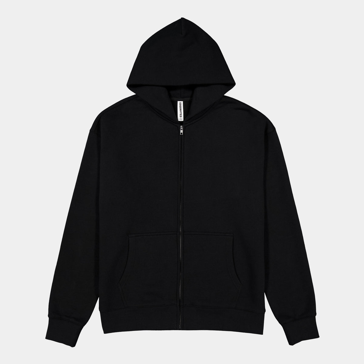 GOODMATES Mens Everyday Zip Hoodie X2005M in Black
