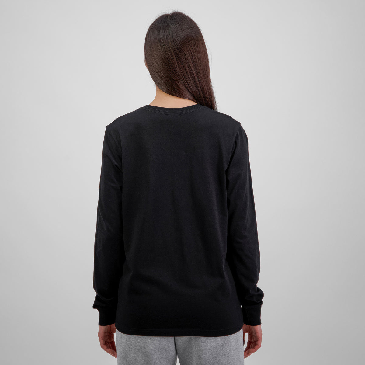 GOODMATES Womens Basis Long Sleeve Tee X1002W in Black