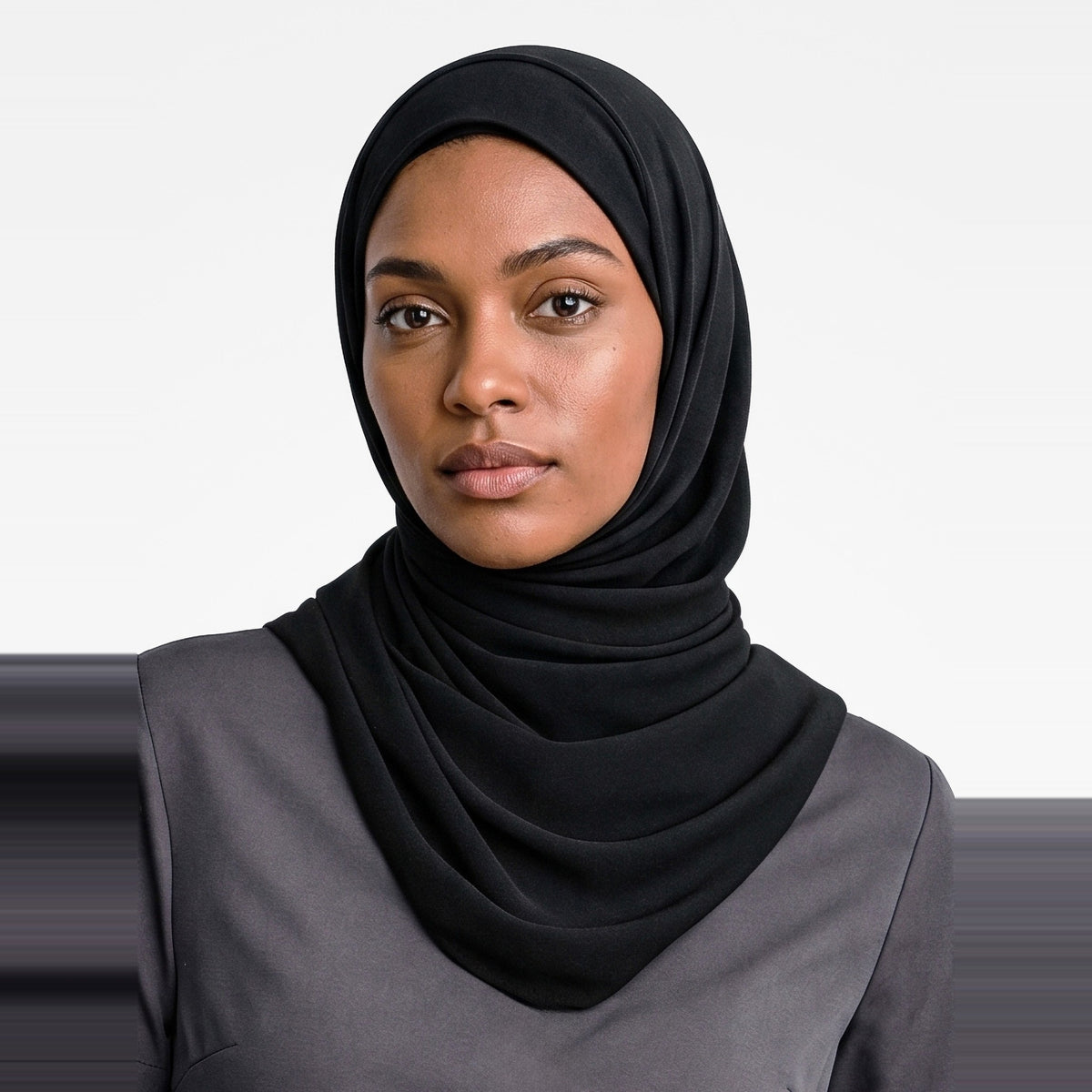 Inaura Hijab Womens CH248L in Black, worn by model