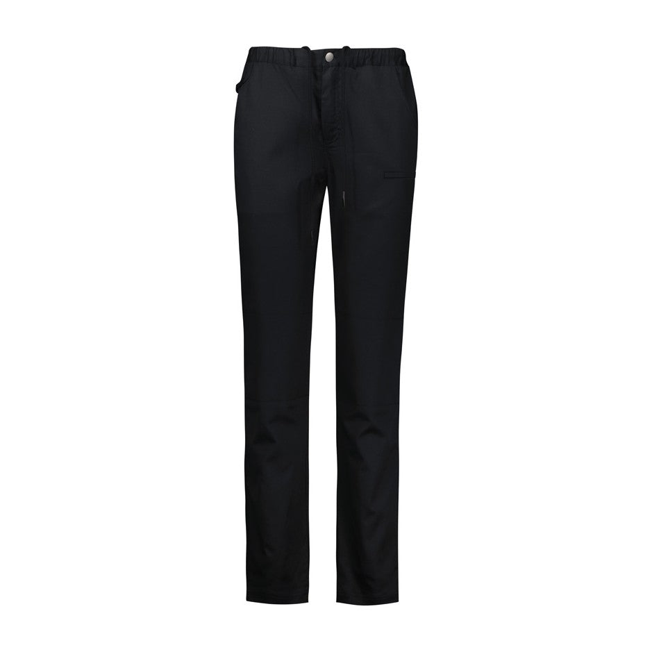 Biz Saffron Womens Chef Flex Pant CH432L in Black