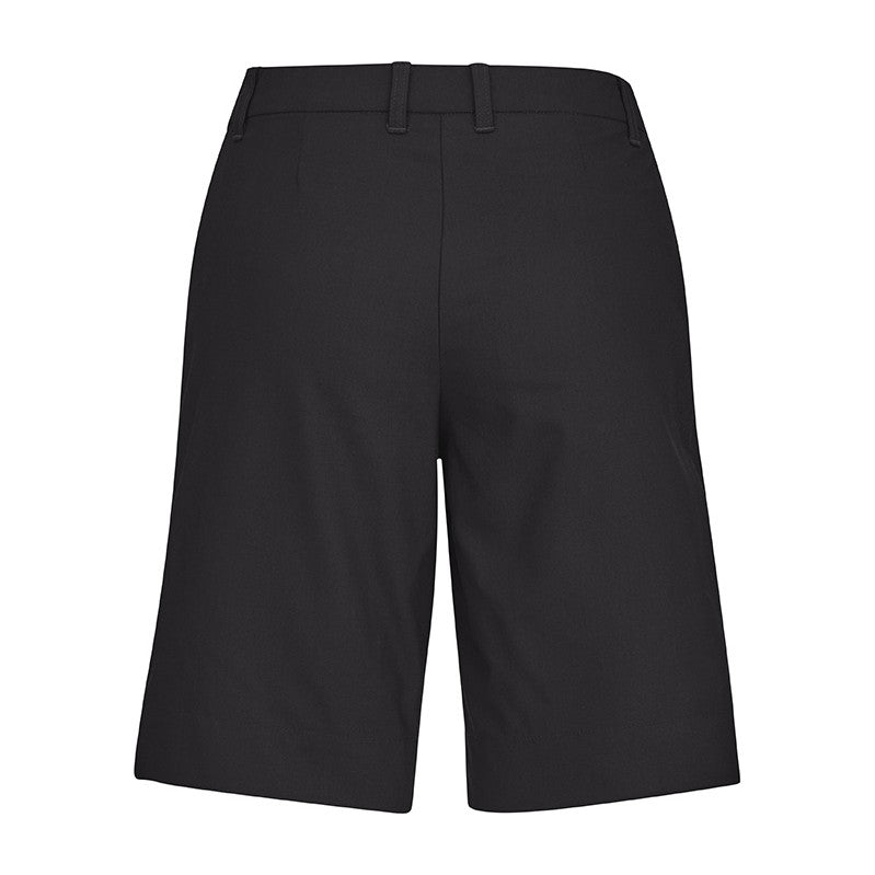 Biz Comfort Waist Womens Cargo Short CL957LS in Charcoal, view 2