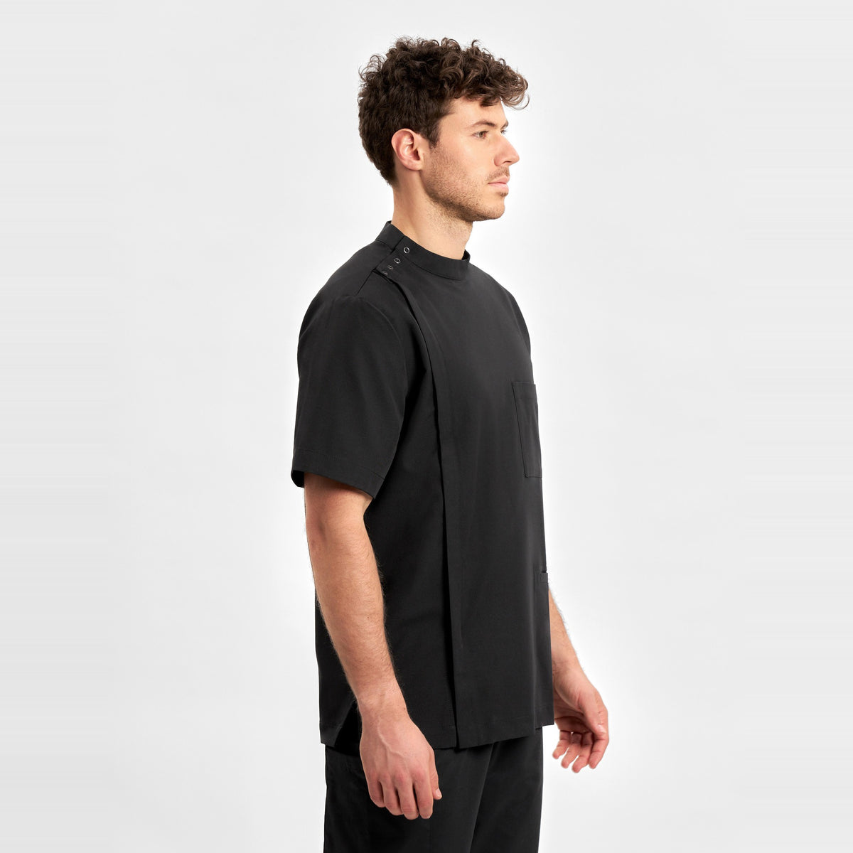 Inaura Essence Mens Jacket CPT451MS in Black, worn by model, view 3