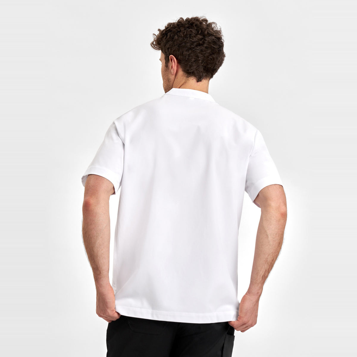 Inaura Essence Mens Jacket CPT451MS in White, worn by model, view 4