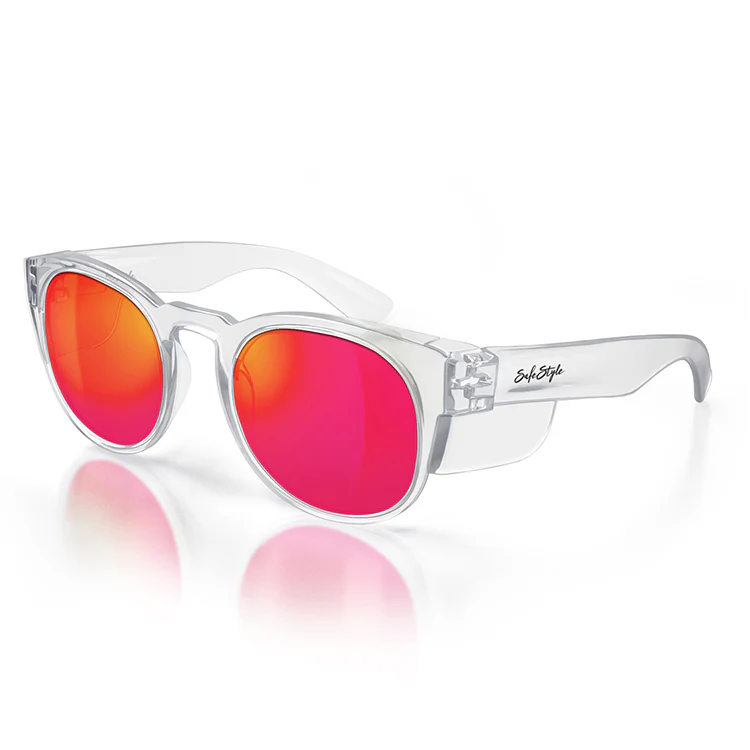Safe Style Cruisers Clear Frame/Mirror Red Polarised Lens CRCRP100