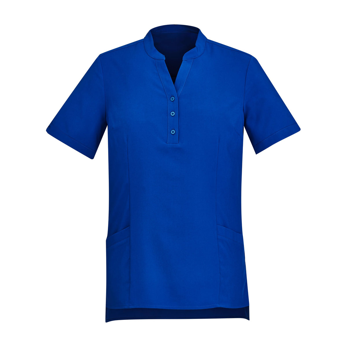 Biz Florence Womens Plain Tunic CS949LS in Electric Blue