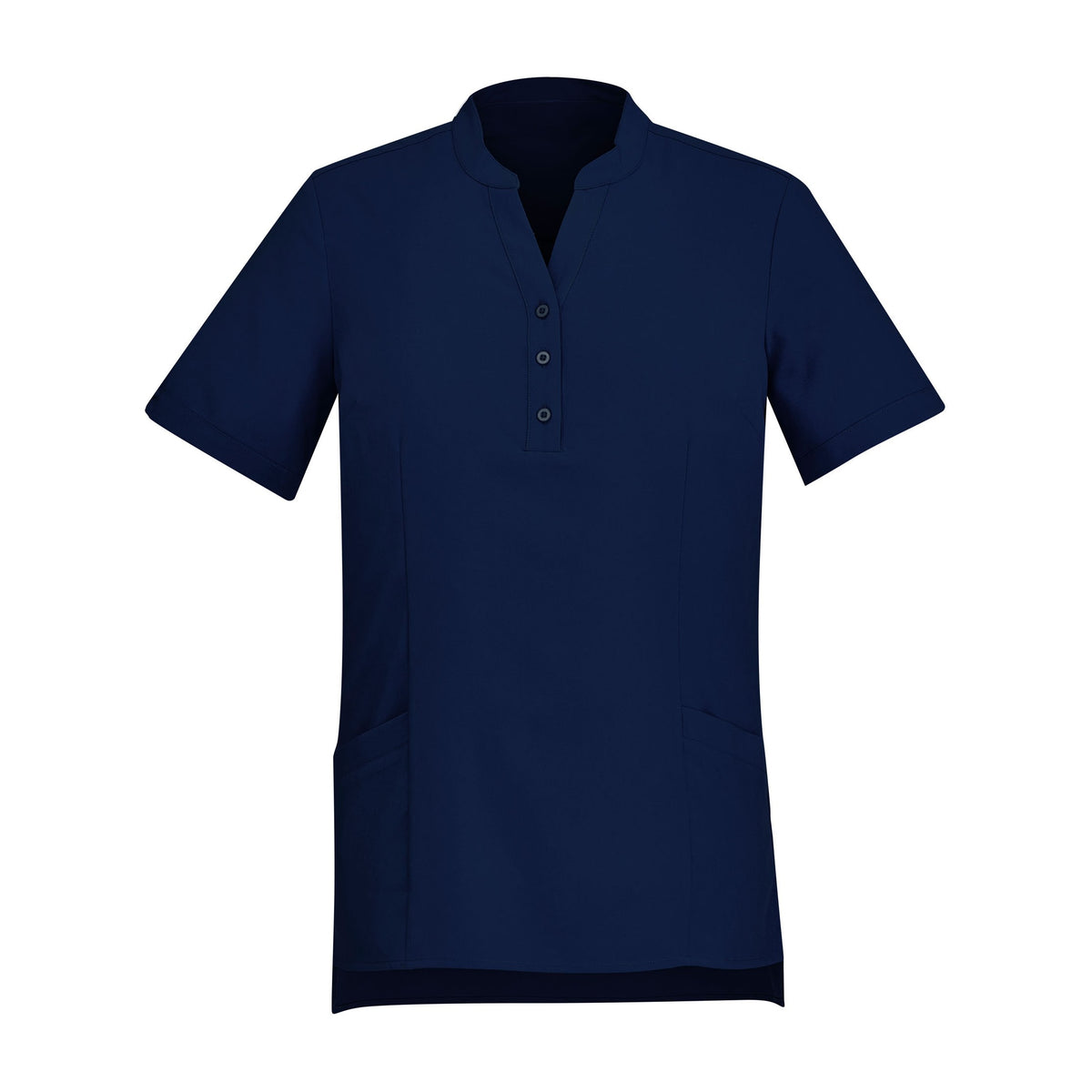 Biz Florence Womens Plain Tunic CS949LS in Navy