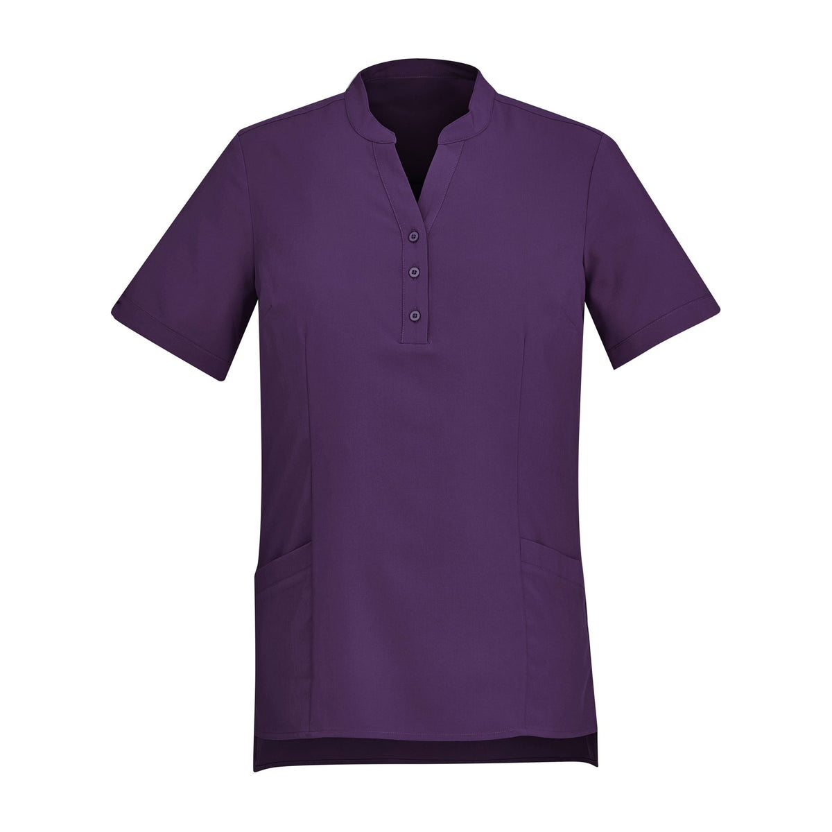 Biz Florence Womens Plain Tunic CS949LS in Purple