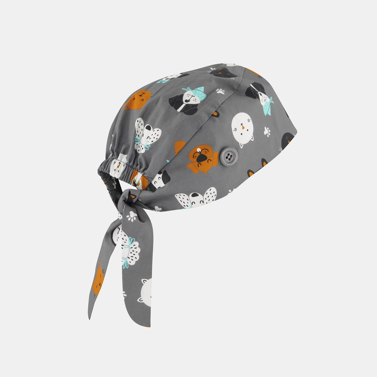 Inaura Printed Unisex Scrub Cap CSC245U in Cheeky Pets, view 2