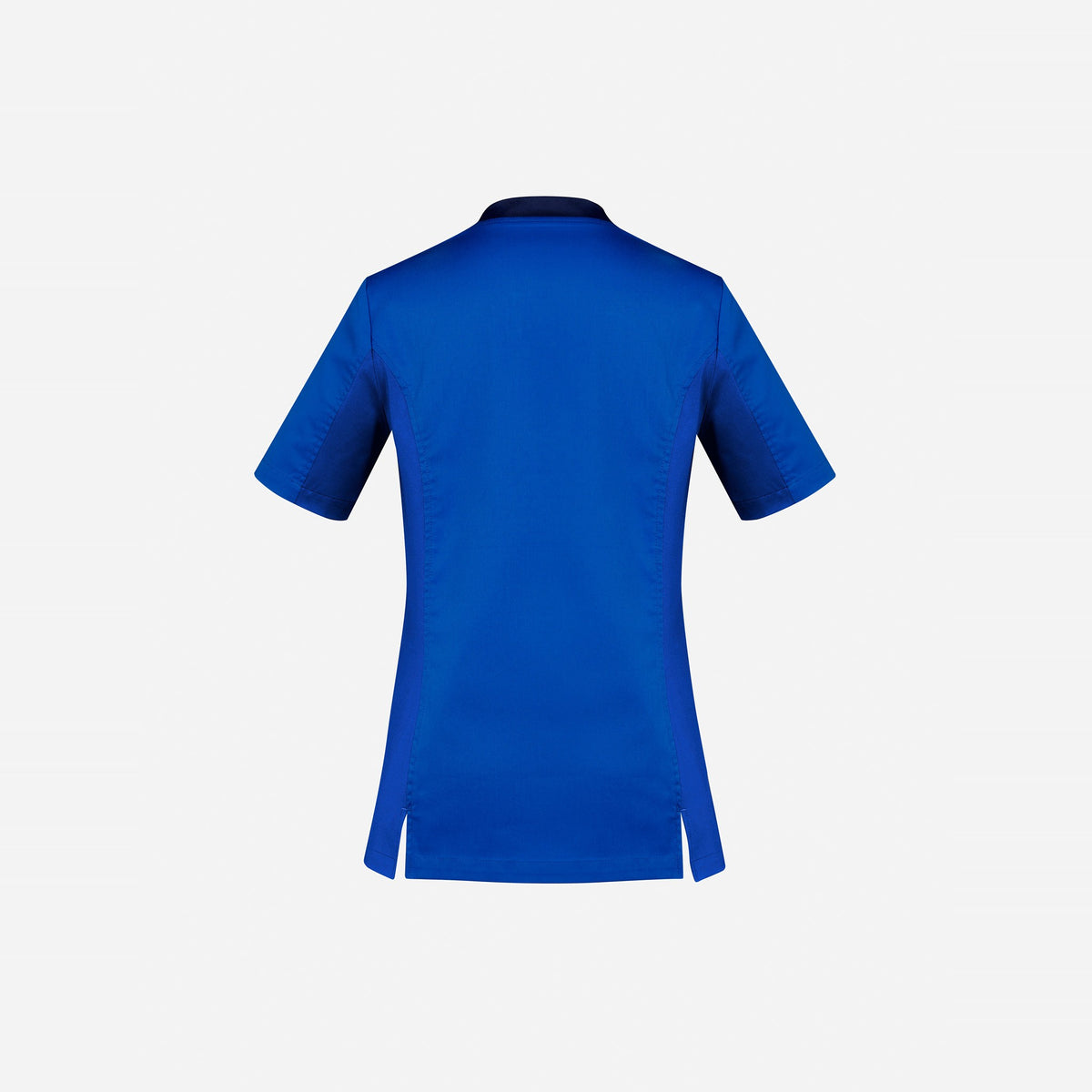 Inaura Riley Womens Stretch Scrub Top CST043LS in Electric Blue, view 2