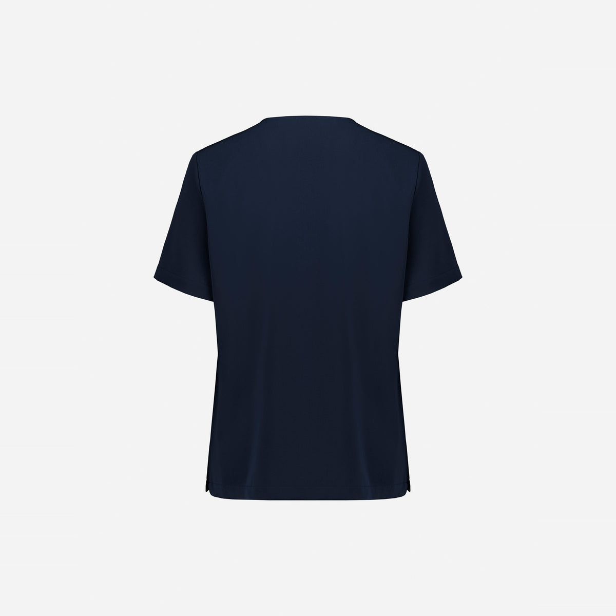 Inaura Pulse Womens V-Neck Scrub Top CU543LS in Midnight Navy, view 2