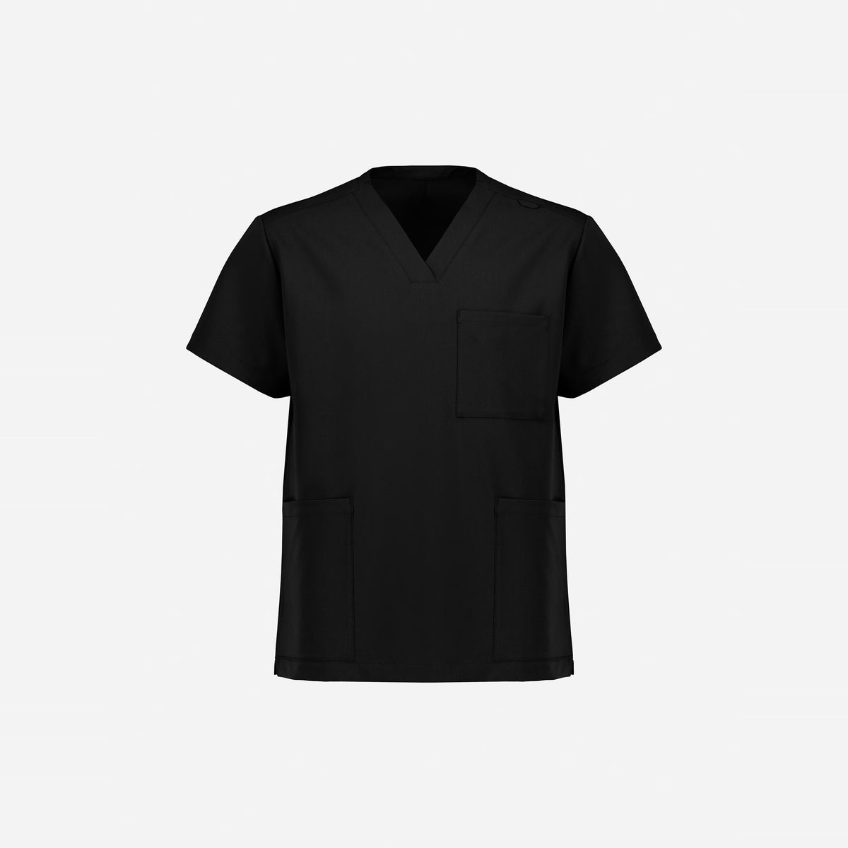 Inaura Pulse Unisex V-Neck Scrub Top CU544US in Black