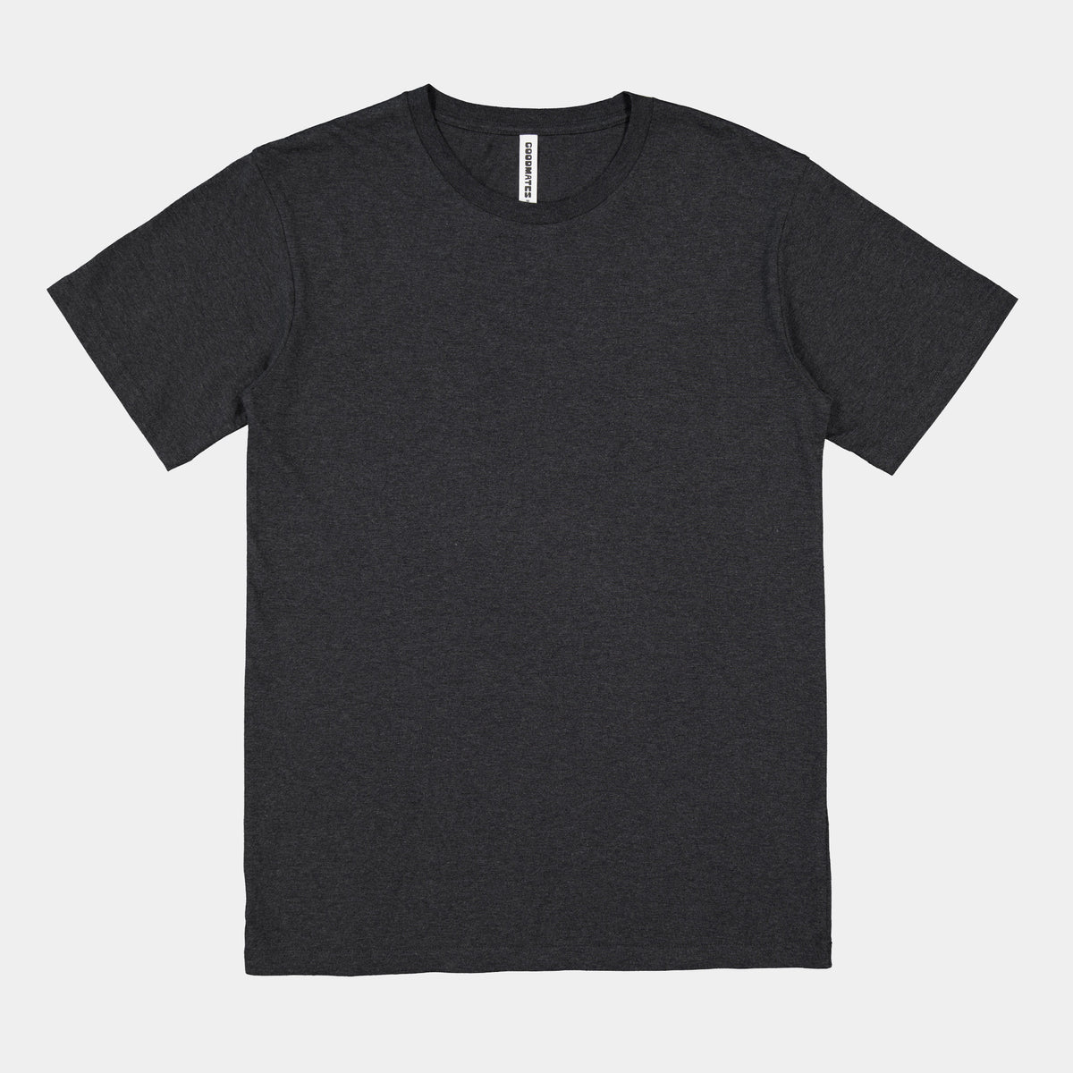GOODMATES Mens Basis Short Sleeve Tee X1001M in Charcoal Marle