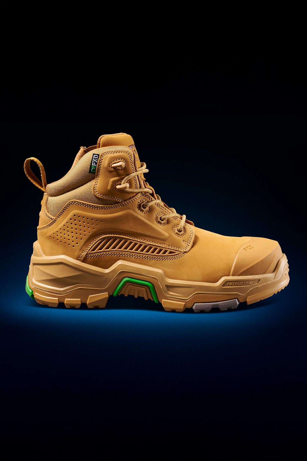 FXD DURA-X TWO Mid Cut Nitrocore Work Boot in Wheat