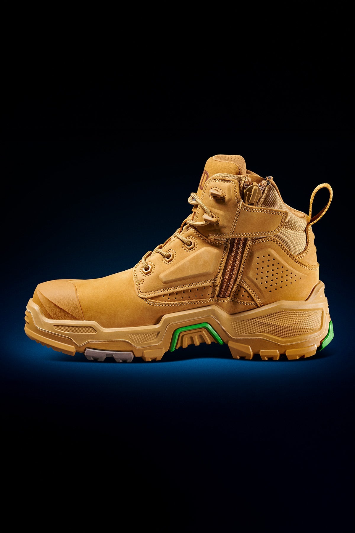 FXD DURA-X TWO Mid Cut Nitrocore Work Boot in Wheat, view 2