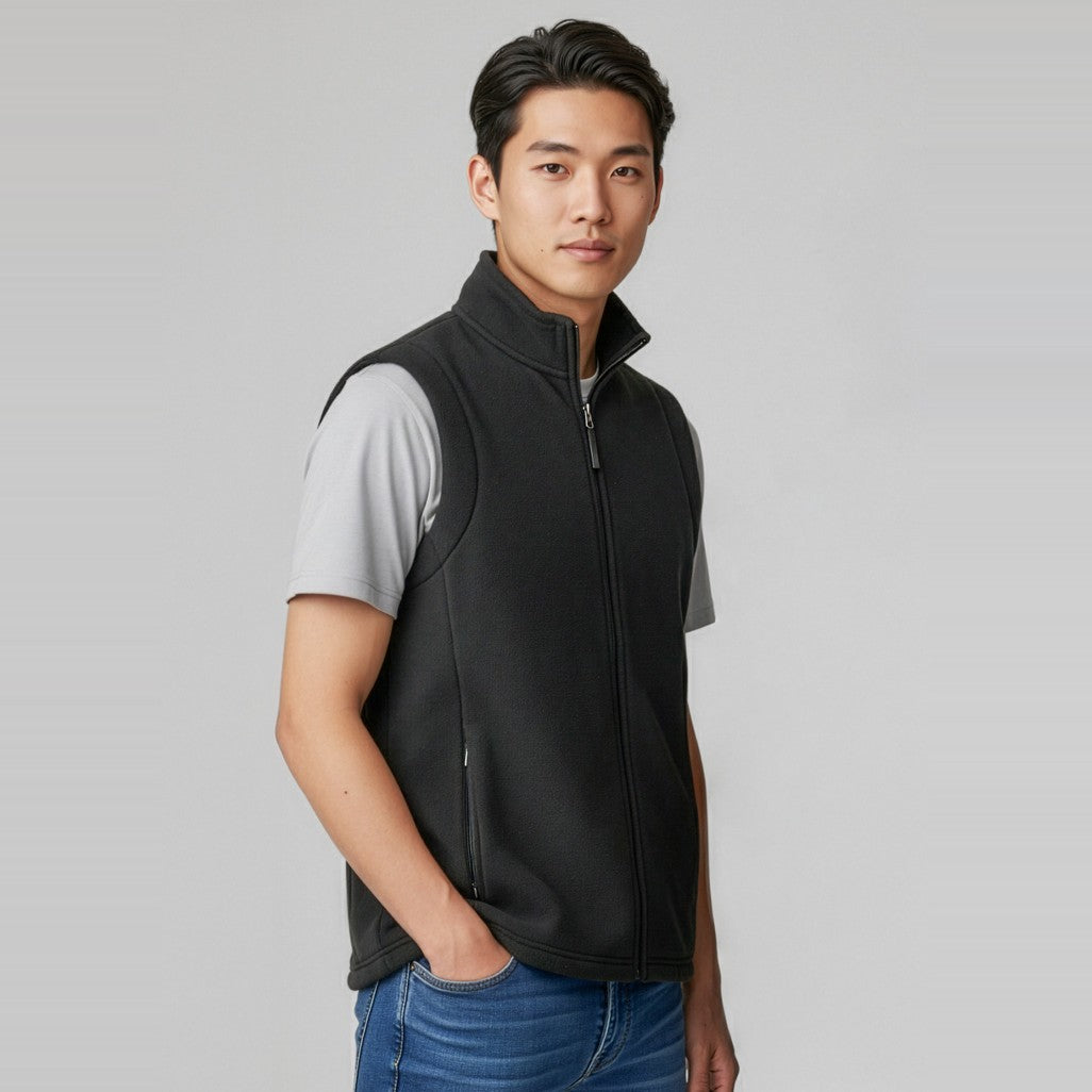 Biz Plain Mens Vest F233MN, worn by model