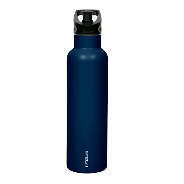 Fifty Fifty 630ml Bottle with Sports Lid Navy